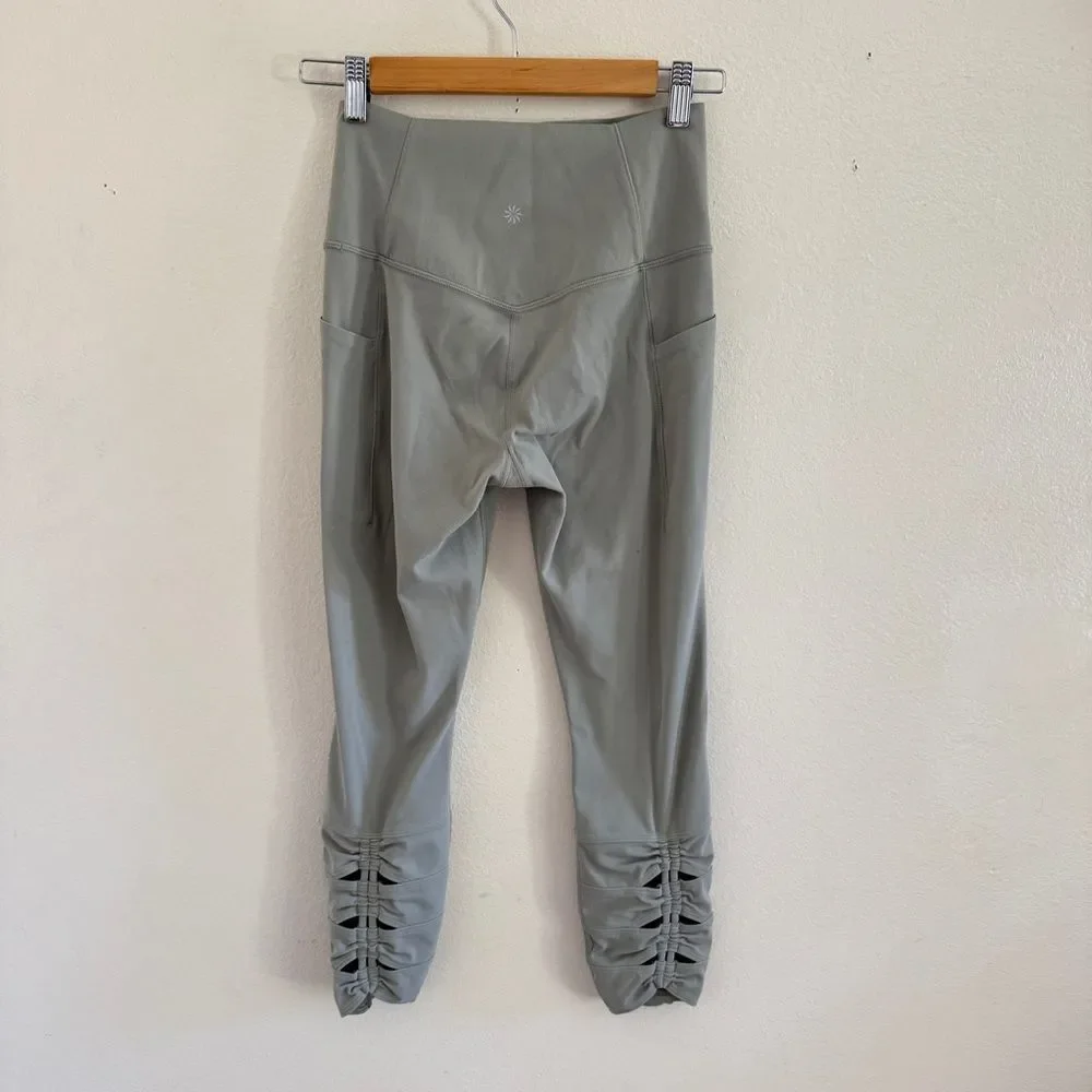 Athleta Salutation Stash Pocket II Cinch Legging Sage S